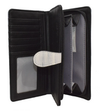 Large Zipper Wallet Polar Bear Scene Navy