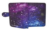 Small Zipper Wallet Night Sky Purple