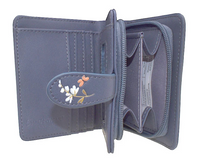Small Zipper Wallet Pandas Grey