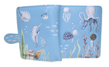 Small Zipper Wallet Under The Sea Blue