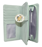 Large Zipper Wallet Sewing & Embroidery Mint