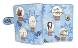 Small Zipper Wallet Snow Globes Blue