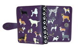 Small Zipper Wallet Dogs Purple