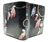 Small Zipper Wallet Dream Catcher Black