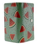 Large Zipper Wallet Watermelon Green