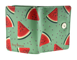 Small Zipper Wallet Watermelon Green
