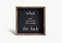 Box Framed Print What The Fuck