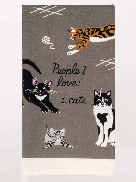 Dish Towel People I Love: Cats