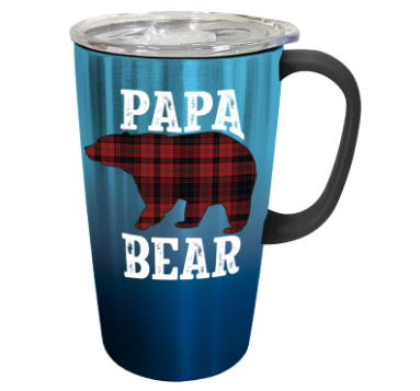 Stainless Travel Mug Papa Bear