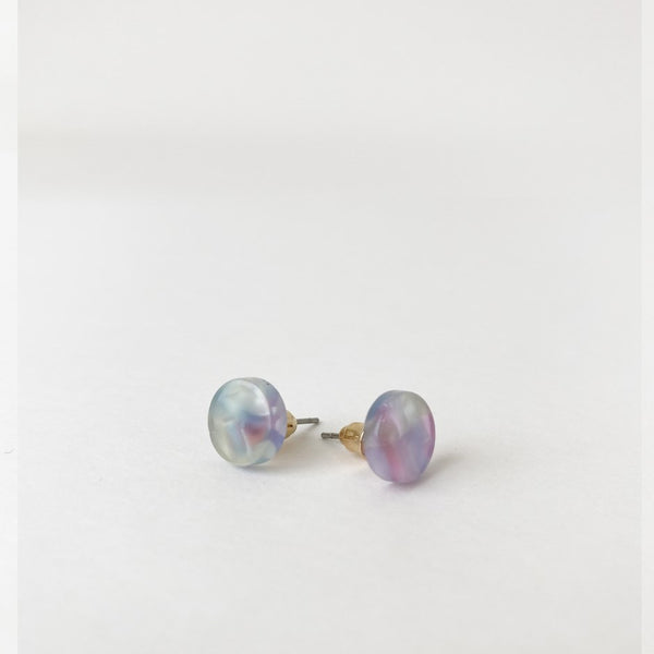 Ariana Dot Earrings Aqua/Lavender