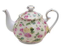 Rose Chintz Yellow Teapot