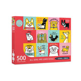 Badge Bomb All Dogs Are Good Dogs Puzzle 500 PC