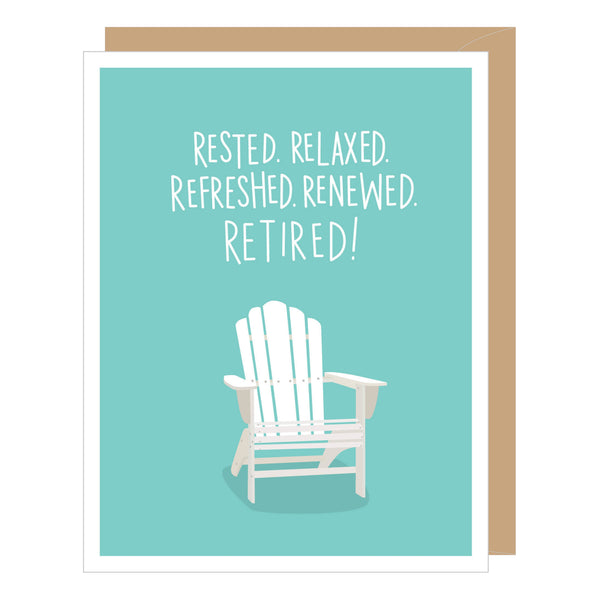 Adirondack Chair Retirement Card