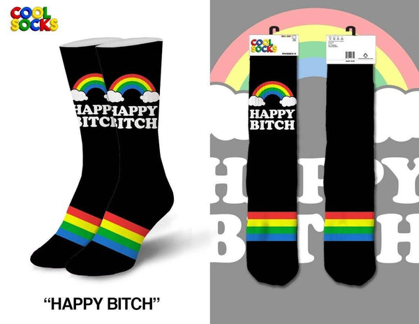 Cool Socks Women Happy Bitch