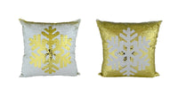 Glam Snowflake Reversible Sequin Cushion