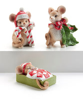 Christmas Mouse Figurine