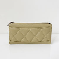 Quilted Long Wallet Wheat