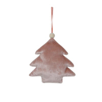 Pink Velvet Tree Ornament