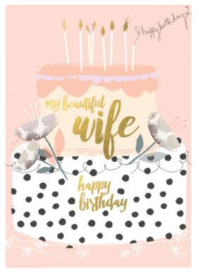 Birthday Wife Card 7BLU060