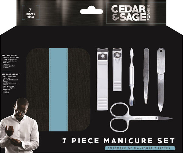 Cedar & Sage Manicure Set 7 Piece