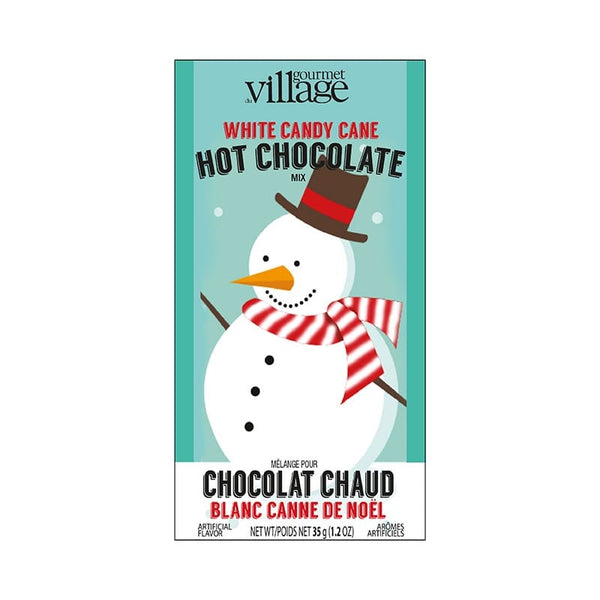 Snowman White Candy Cane Hot Chocolate