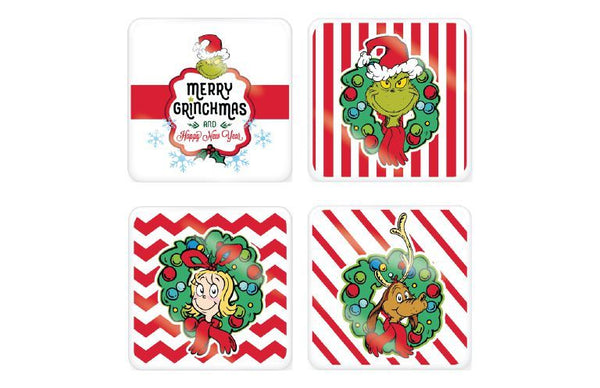 The Grinch Holiday Coaster Set