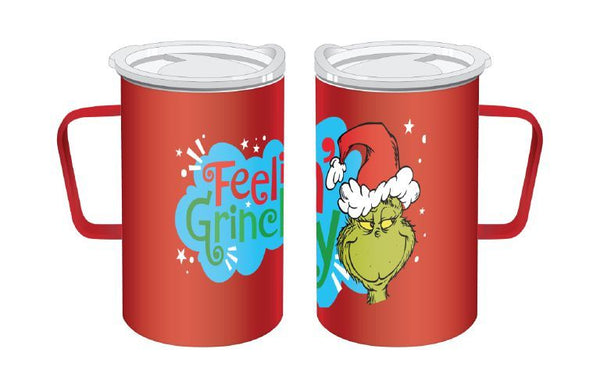 The Grinch Feelin' Grinchy Large Stainless Steel Travel Mug