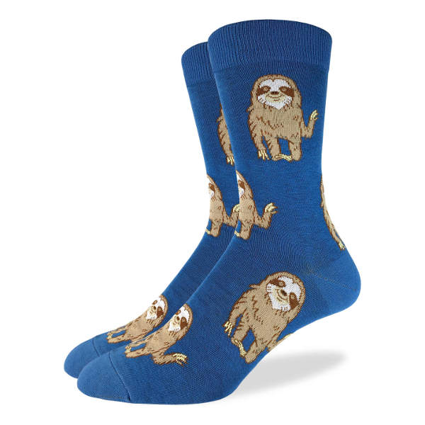 Good Luck Sock Men's Hello Sloth Socks