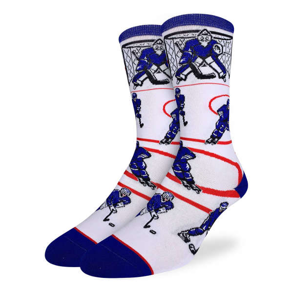 Good Luck Sock Men's Hockey Blue & White Socks