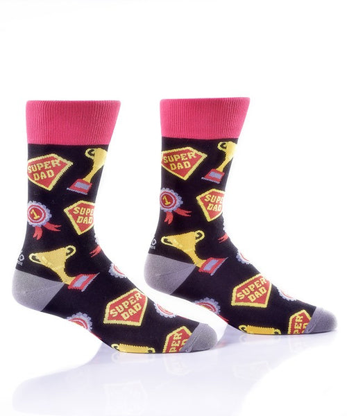 Yo Sox Men's Super Dad Socks