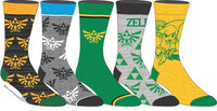 The Legend Of Zelda 5 Pairs Crew Socks