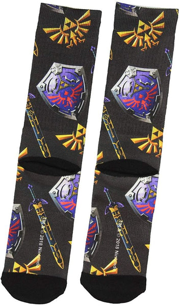 The Legend Of Zelda Sublimated Crew Socks